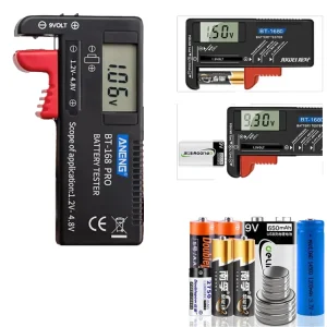 Digital Battery Capacity Tester LCD Display BT-168 PRO