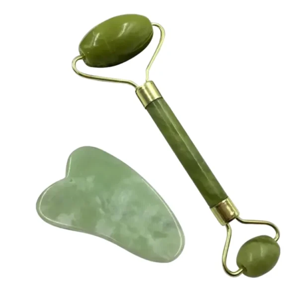 Face and Neck Massage Roller for Skin - Gua stone set