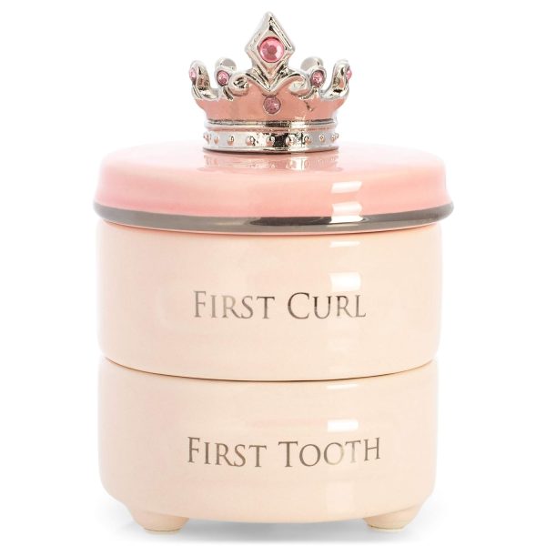 First Tooth and Curl Pink Ceramic Stoneware