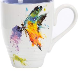 DEMDACO Kaleidoscope Butterfly Watercolor Blue