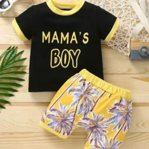 T-shirt And Short Pants For Kids Baby Boys
