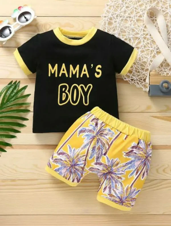 T-shirt And Short Pants For Kids Baby Boys