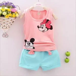 T-shirts Sando And Short Pants For kids Baby Girls