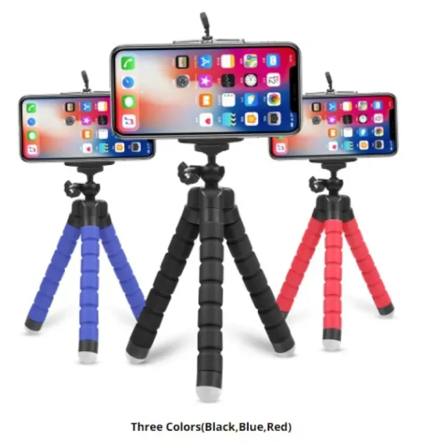 Smartphone Mini Flexible Tripod Sponge Octopus Stand