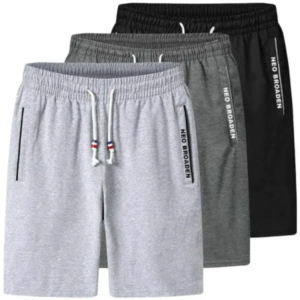 Zilish Pack of 3 Contrast Bone Relaxing Shorts